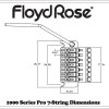Тремоло система Floyd Rose 1000 Series FRTPS2000, 7 струн, черный картинка 2