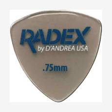 Набор медиаторов D'Andrea RDX346-0.75 Radex, 0.75 мм, упаковка 6 шт.