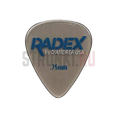 Набор медиаторов D'Andrea RDX351-0.75 Radex, 0.75 мм, упаковка 6 шт.