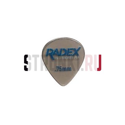 Набор медиаторов D'Andrea RDX551-0.75 Radex, 0.75 мм, упаковка 6 шт.