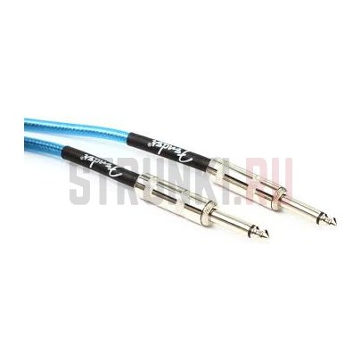 Кабель FENDER 20' CALIFORNIA CABLE LAKE PLACID BLUE, 6м (прямой-прямой)
