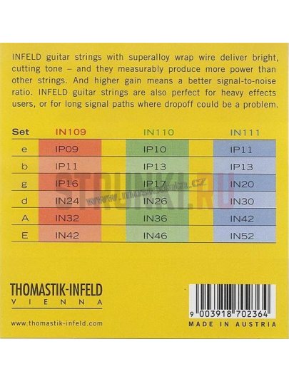 Струны для электрогитары Thomastik-Infeld IN110 10-46