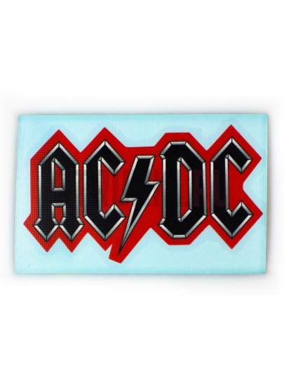 Наклейка для гитары "AC/DC" Струнки.ру, разноцветная