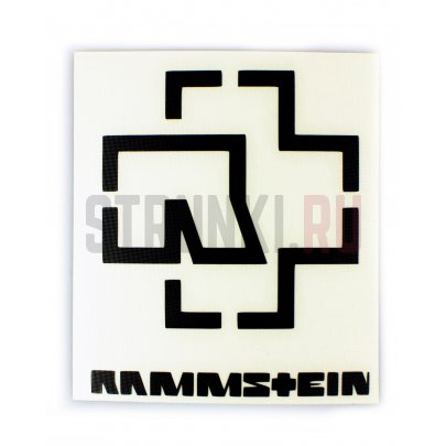 Наклейка для гитары "Rammstein" Струнки.ру, черный