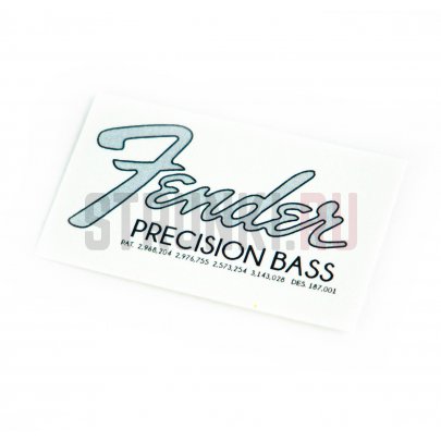 Наклейка декаль на голову грифа гитары "Fender Precision Bass 1966-1968" Струнки.ру