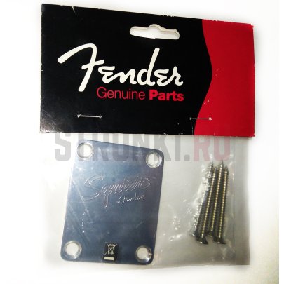 Крепление грифа с саморезами SQUIER, хром