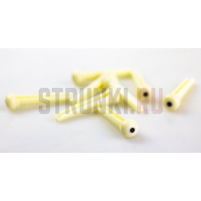 Втулка (бобышка) EMUZIN ABP 06 для акустической гитары, кремовая с точкой