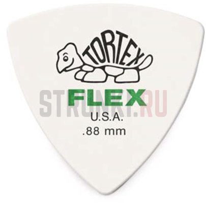Медиатор Dunlop 456R.88 Tortex Flex Triangle, 0.88 мм, 1 шт.