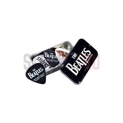 Набор медиаторов Planet Waves by D'Addario 1CAB4-15BT1 Beatles Signature Logo, в жестяной коробке, упаковка 15 шт.