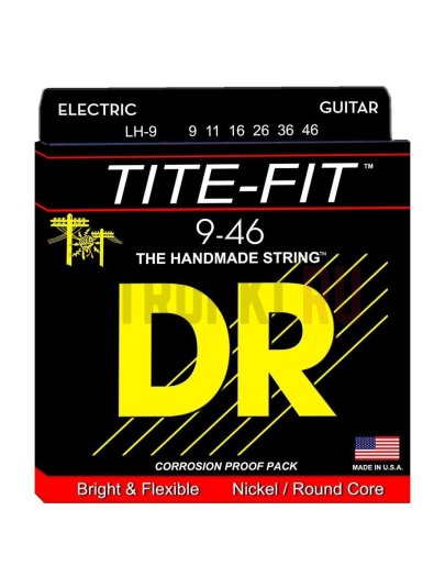 Струны для электрогитары DR Tite-Fit LH-9 9-46