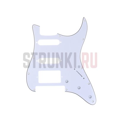 Панель HSS для Fender Stratocaster US/Mexico с floyd rose, Musiclily MX1380WH, белая, трехслойная