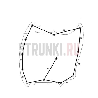 Пластиковая панель Fender Mustang USA, трехслойная, Musiclily MX1392WP, белый перламутр