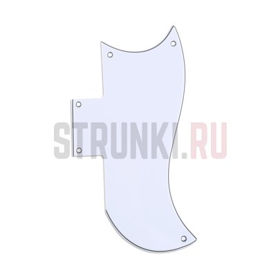 Пластиковая панель, трехслойная, Gibson SG USA, Musiclily MX1398WH, белый