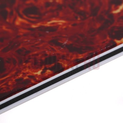 Пластиковая панель, трехслойная, Gibson SG USA, Musiclily MX1398BT, винтажный черепаховый