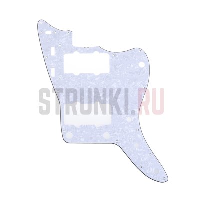 Пластиковая панель Fender Jazzmaster USA 65 60s, трехслойная, Musiclily MX1391WP, винтажная, белый перламутр