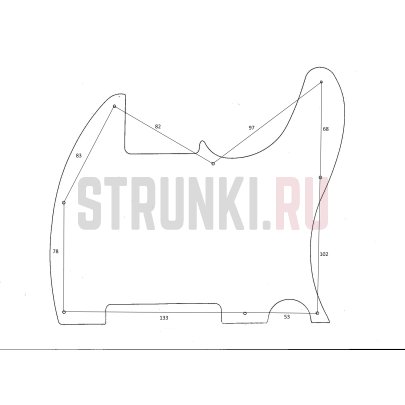 Панель для оригинального Fender Telecaster US/Mexico H-H, трехслойная, Musiclily MX0285, красная черепаховая