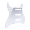 Панель SSS для оригинального Fender Stratocaster Japan Vintage Style, трехслойная, PARTS MX1405WP, белая перламутровая картинка 1
