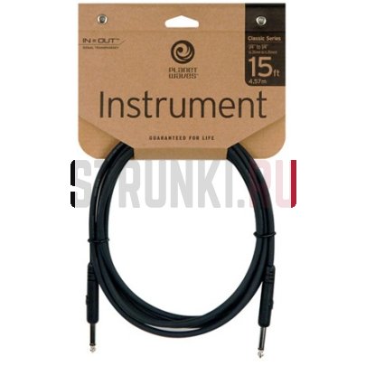Кабель PLANET WAVES by D'ADDARIO PW-CGT-15 4,5м (прямой-прямой)