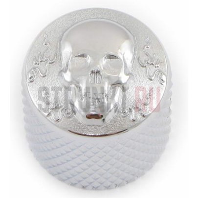 Ручка потенциометра Gotoh VK1-19-ACS Art Collection Skull, Dome style, универсальная, хром
