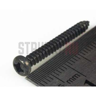 HOSCO PS15B, саморез для крепления звукоснимателя (3 x 25 мм), черный