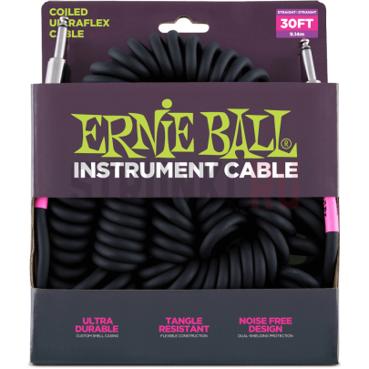 Кабель ERNIE BALL P06044 9.14 м (прямой-прямой)