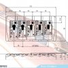 Бридж для бас-гитары PARTSLAND BB405-BK, черный картинка 1