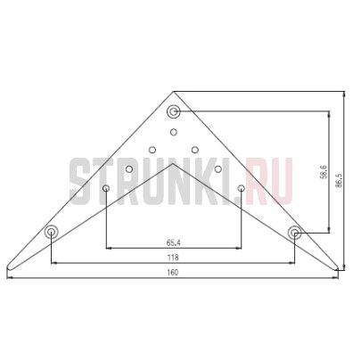 Тейл для бриджа T-O-Matic PARTSLAND TA007-CR, хром