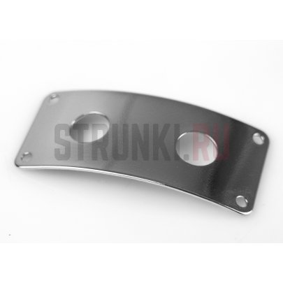 PARTSLAND HJ006-CR панель для джека прямоугольная ДВОЙНАЯ, хром