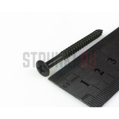 PARTSLAND WO4245-BK, шуруп крепления грифа (4x45mm), черный