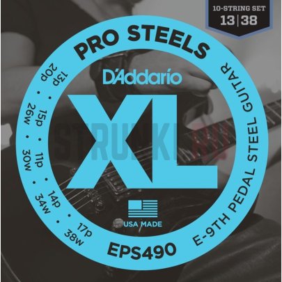 Струны для акустической гитары D'Addario ProSteels EPS490 13-38