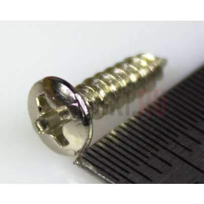 Paxphil WO3012-CR, саморез для панели, крышек Fender Style хром (12 x 3mm)