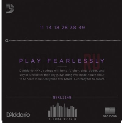 Струны для электрогитары D'Addario NYXL1149 + Seven String 11-60