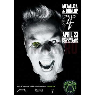 Медиатор Dunlop PH112R.73 Hetfield Black Fang, 0.73 мм, 1 шт.