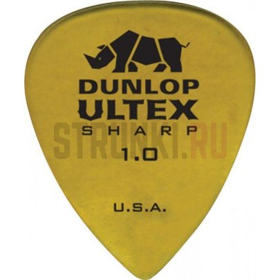 Медиатор Dunlop 433R1.0 Ultex Sharp, 1 мм, 1 шт.