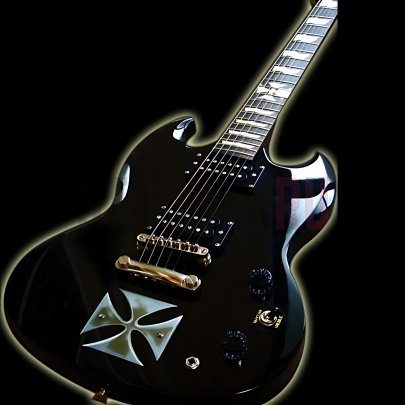 Наклейка для гитары "Хэтфилд Железный крест" Струнки.ру