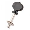 Колок одиночный для укулеле, PARTS MX0820-1, хром + черная шляпка картинка 0