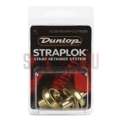 Комплект стреплоков (пара) DUNLOP SLS1402BR FLUSH MOUNT, внутренние, бронза