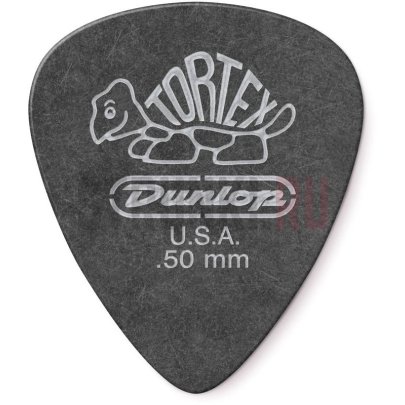 Набор медиаторов Dunlop 488P.50 Tortex Pitch Black, 0.50 мм, упаковка 12 шт.