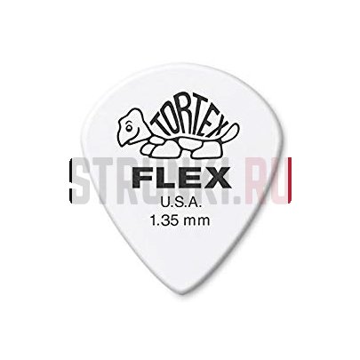 Медиатор Dunlop 468R1.35 Tortex Flex Jazz III, 1.35 мм, 1 шт.