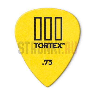 Набор медиаторов Dunlop 462P.73 Tortex III, 0.73 мм, упаковка 12 шт.