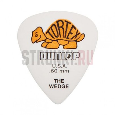 Набор медиаторов Dunlop 424P.60 Tortex Wedge, 0.6 мм, упаковка 12 шт.