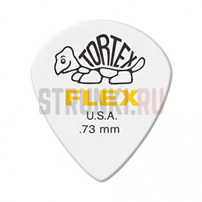 Медиатор Dunlop 468R.73 Tortex Flex Jazz III, 0.73 мм, 1 шт.