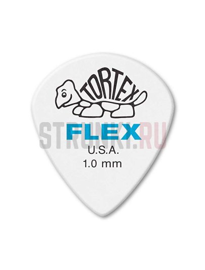 Медиатор Dunlop 468R1.0 Tortex Flex Jazz III, 1 мм, 1 шт.