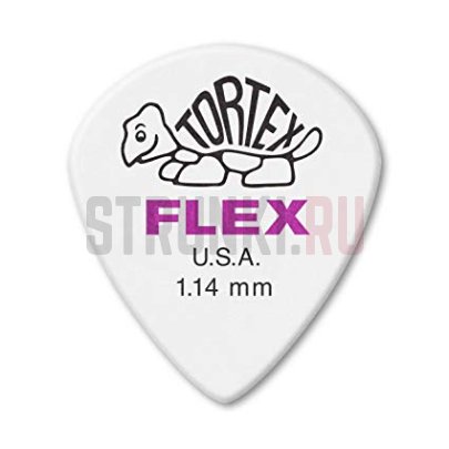 Медиаторы Dunlop 468R1.14 Tortex Flex Jazz III, 1.14 мм, 1 шт.