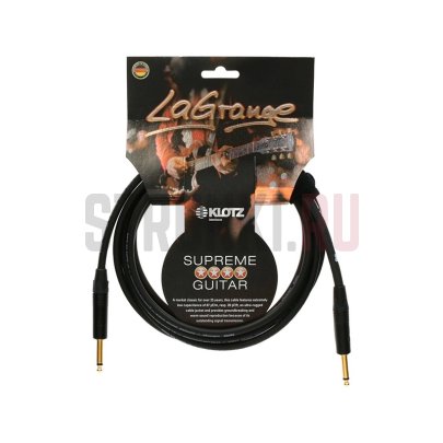 Кабель инструментальный KLOTZ LAGPP0300, 3м, черный