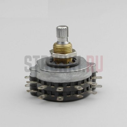 Переключатель "галетник" rotary поворотный 5-позиционный PARTSLAND, хром