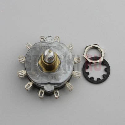 Переключатель "галетник" rotary поворотный 5-позиционный PARTSLAND, хром