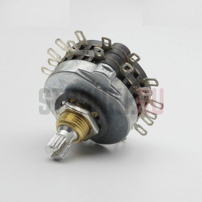 Переключатель "галетник" rotary поворотный 5-позиционный PARTSLAND, хром