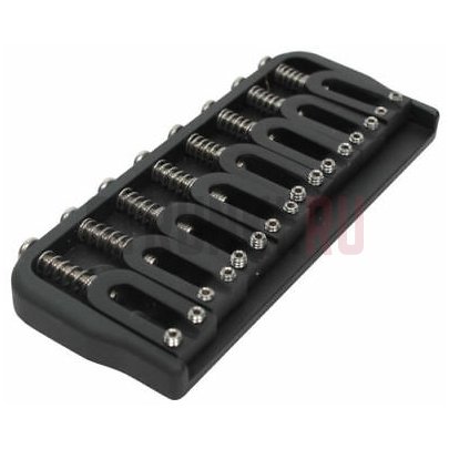 Бридж фиксированный для 7-струнной гитары 21° HIPSHOT 4MS07210B, черный