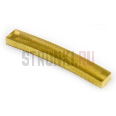 DoMo S-1240, заготовка под радиусный порожек, латунь (44 x 3.1 x 6.5-8 mm)